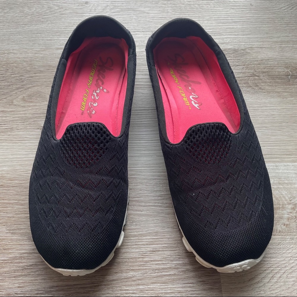 Sketcher Memory Foam Black Flats *Extra Comfy*